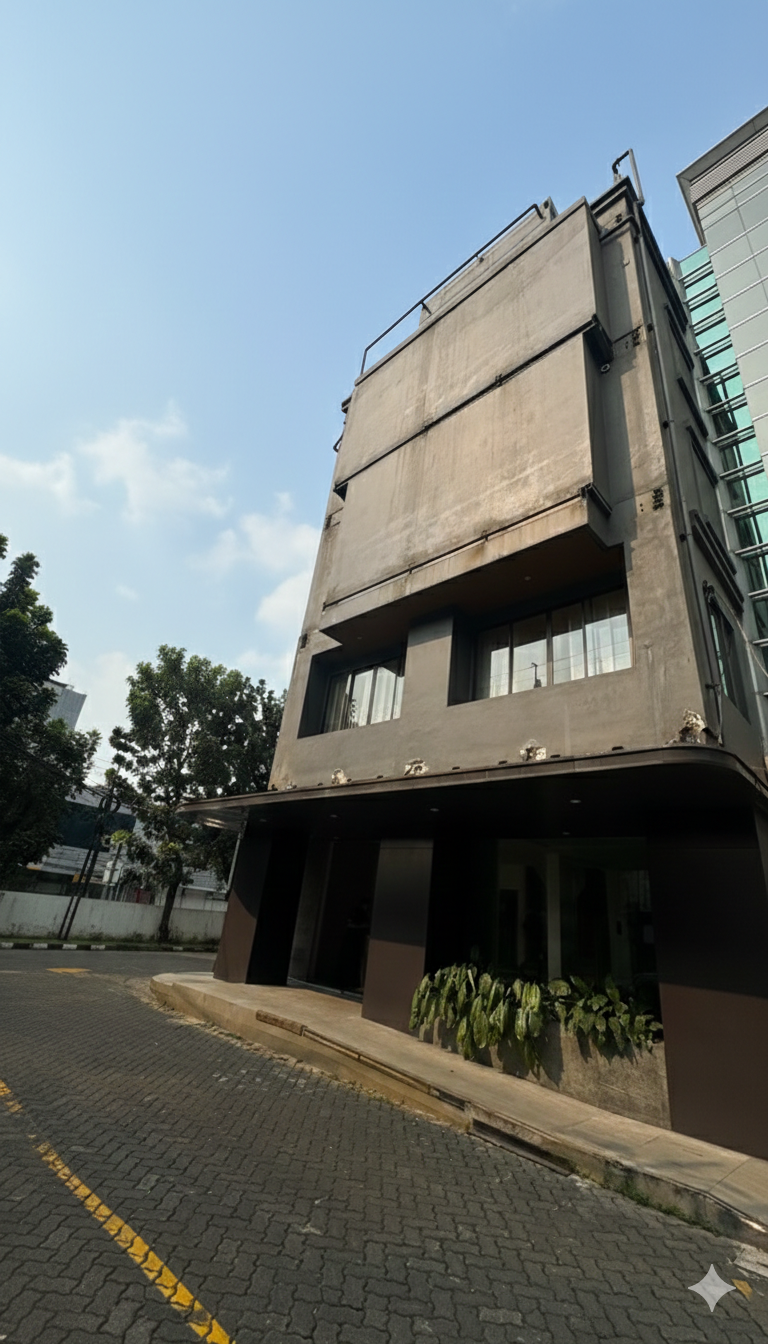 Ruko Gandeng 5 Lantai di Panglima Polim Interior Bergaya Japandi Mewah
