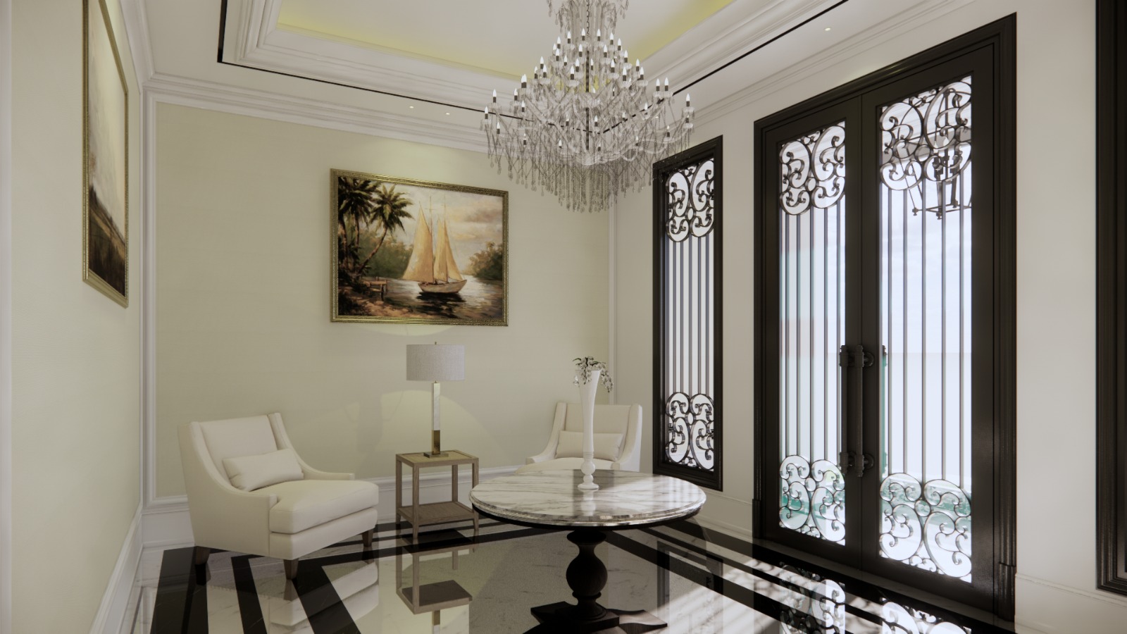 Rumah Brandnew Semi Furnished Ada Lift Lantai Marmer-Area Panglima Polim