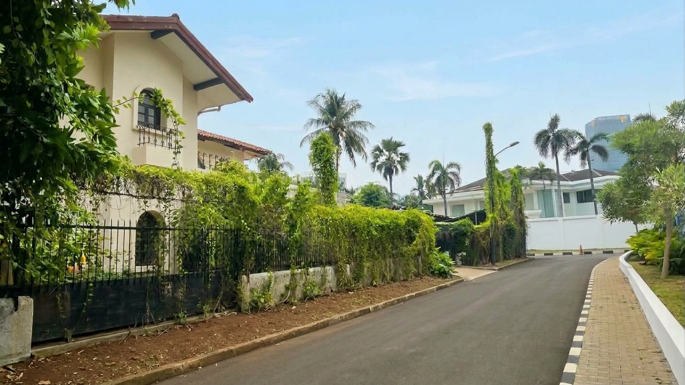 Rumah 2 Lantai Area Patra Kuningan. Tanah Fisik Lebih Besar. Akses Mudah ke Hr Rasuna Said